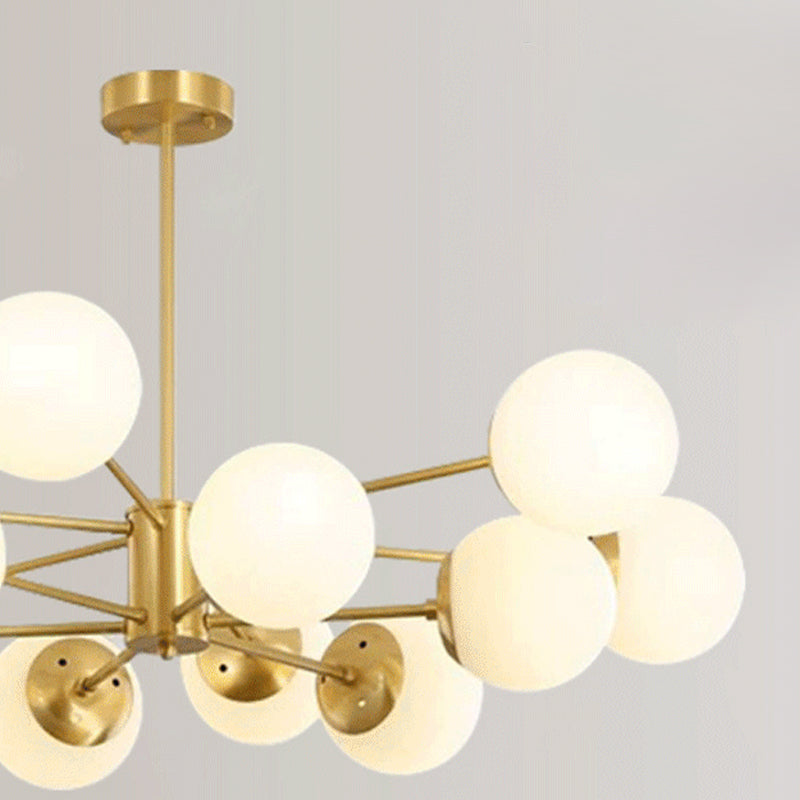 Lampada lampadina a globo Illuminazione a sospensione moderna in vetro bianco per il ristorante