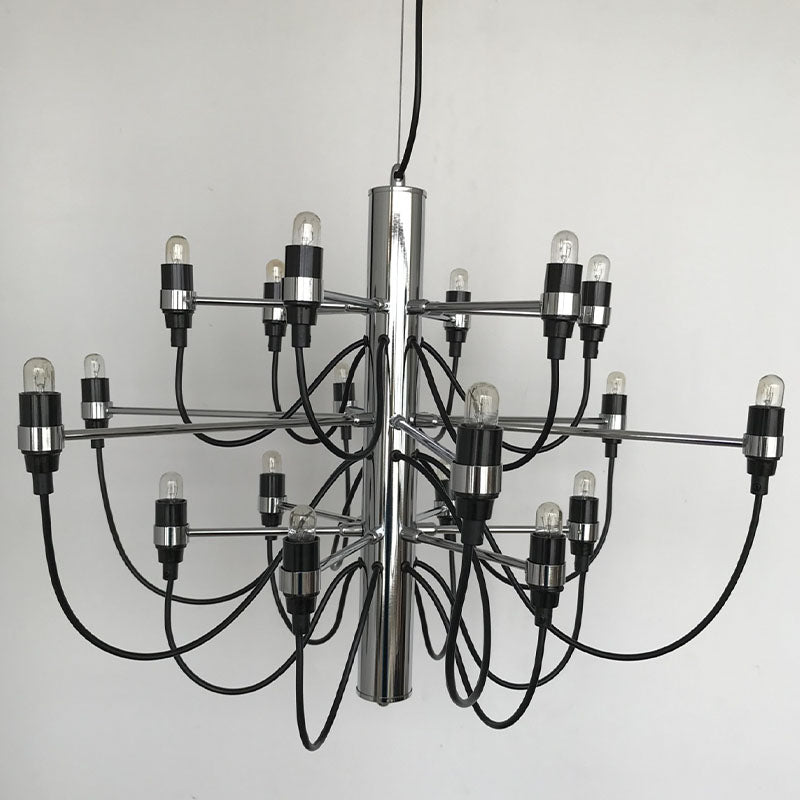 Postmoderne Neuheit Kerze Kronleuchter Metallic Lobby Wohnzimmer Federung Licht