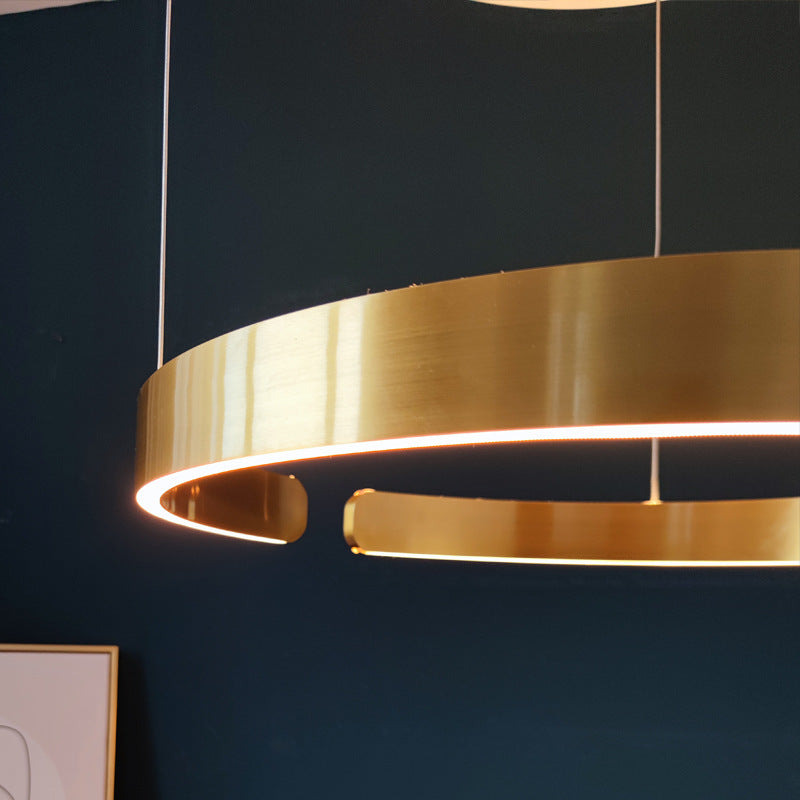 Ring Kronleuchter Leuchte moderne Einfachheit Acrylpendelleuchte für das Restaurant