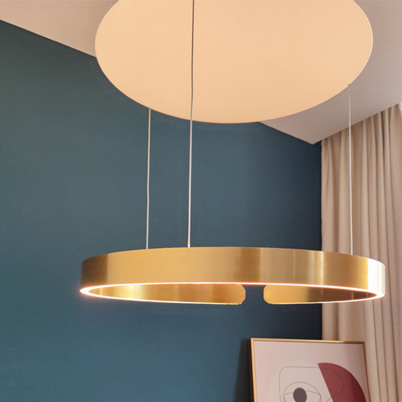 Ring Chandelier Light Fixture Modern Simplicity Acrylic Pendant Lighting for Restaurant