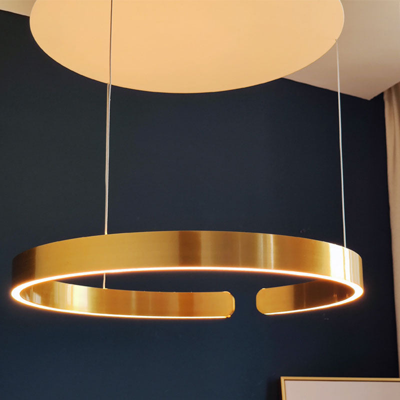 Ring Kronleuchter Leuchte moderne Einfachheit Acrylpendelleuchte für das Restaurant