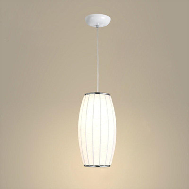 1 Light Pendant Light Fixture Modern Simple Silk Hanging Pendant Lights for Restaurant
