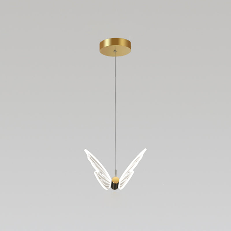Nordic Style Butterfly Deckenhängung Lampe Metall LED Schlafzimmer Hanging Deckenleuchte