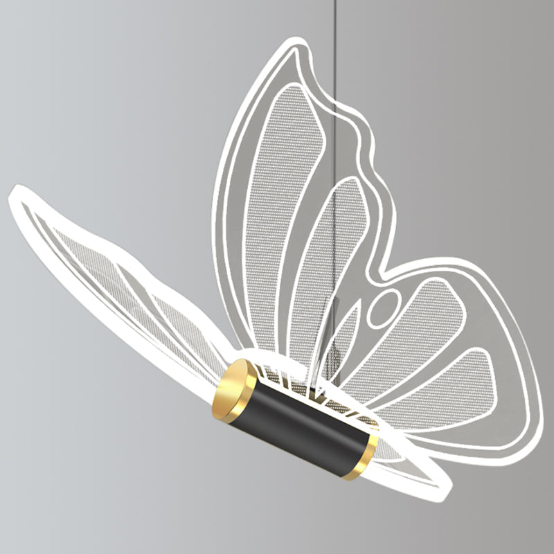 Nordic Style Butterfly Deckenhängung Lampe Metall LED Schlafzimmer Hanging Deckenleuchte