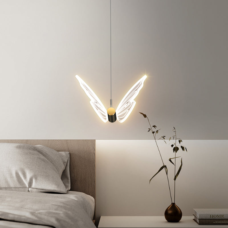 Nordic Style Butterfly Deckenhängung Lampe Metall LED Schlafzimmer Hanging Deckenleuchte