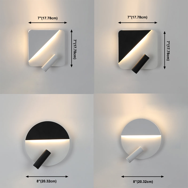 Lampada a parete a muro di geometria a parete di geometria rotabile per soggiorno per soggiorno