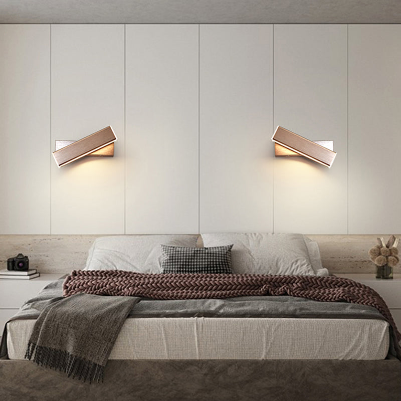 Luz de pared de pared giratoria interior nórdica lámpara de montaje de pared LED de estilo simple