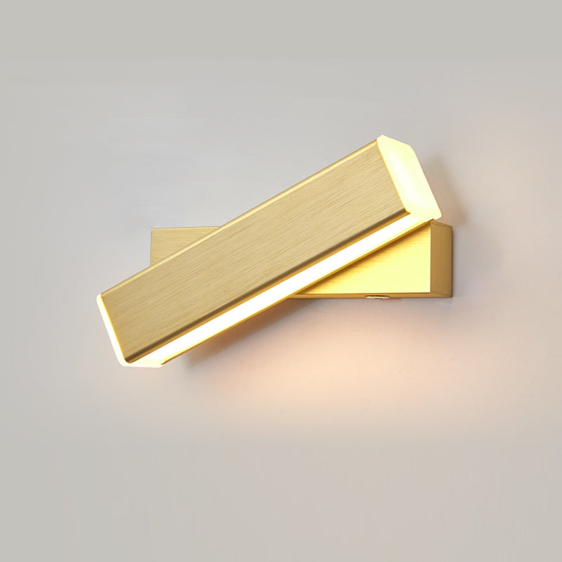 Luz de pared de pared giratoria interior nórdica lámpara de montaje de pared LED de estilo simple