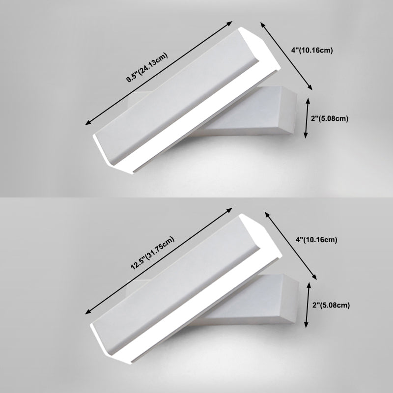 Luz de pared de pared giratoria interior nórdica lámpara de montaje de pared LED de estilo simple