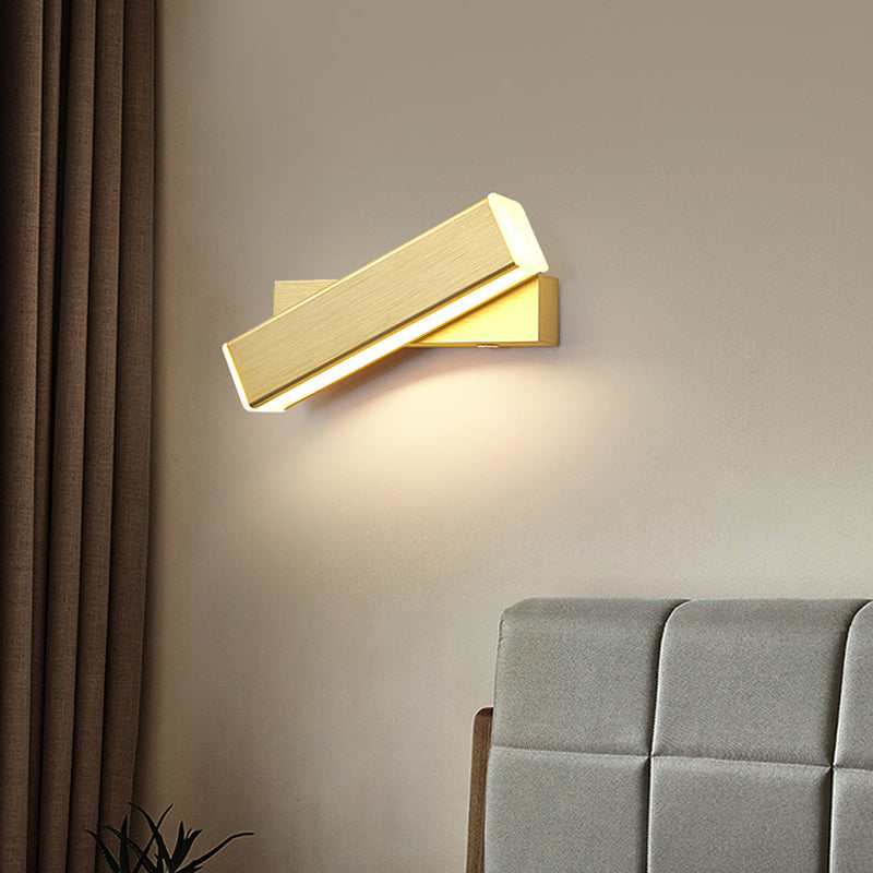 Luz de pared de pared giratoria interior nórdica lámpara de montaje de pared LED de estilo simple