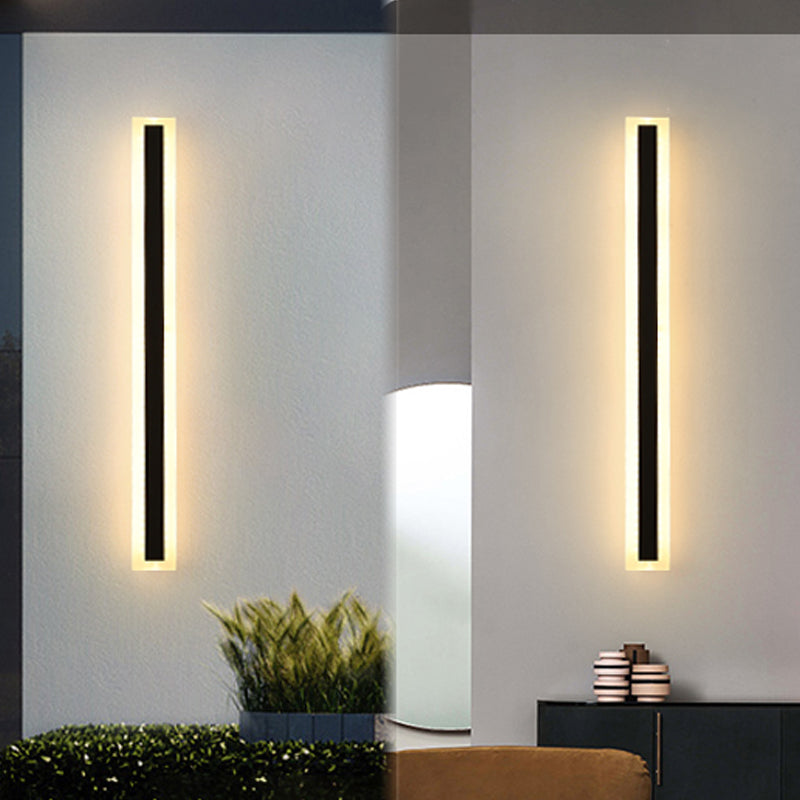 Linea a forma di linea a led lampada con applione murale moderna a striscia lunga a parete lampada per interno