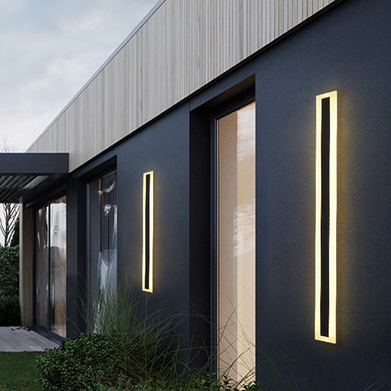 Linea a forma di linea a led lampada con applione murale moderna a striscia lunga a parete lampada per interno