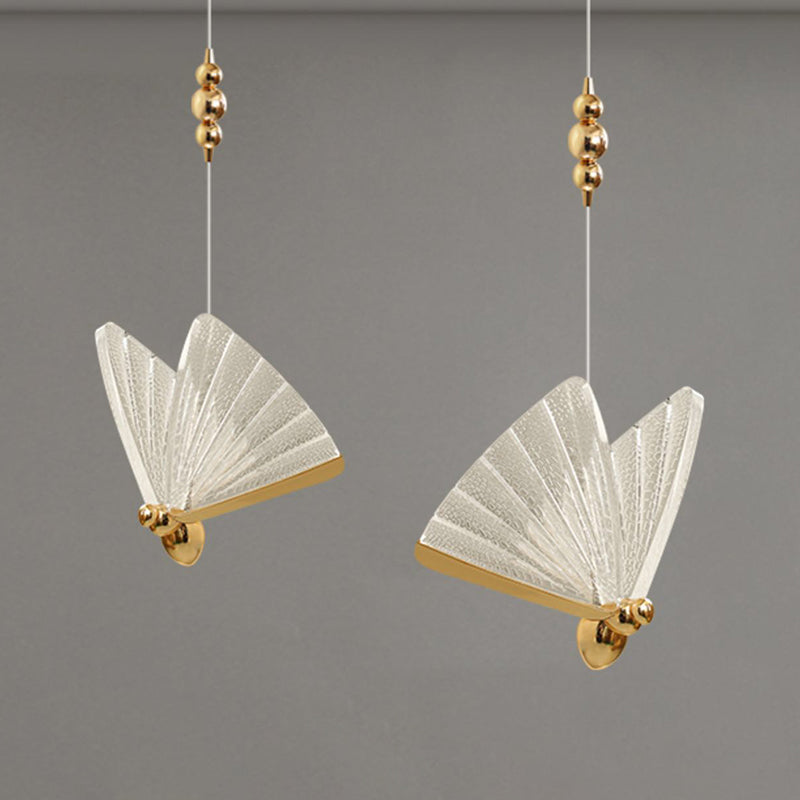 Metal Butterfly Ceiling Pendant Light Modern Style LED Pendant Light Kit for Bedroom