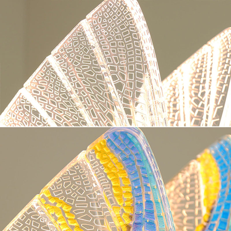 Metal Butterfly Ceiling Pendant Light Modern Style LED Pendant Light Kit for Bedroom