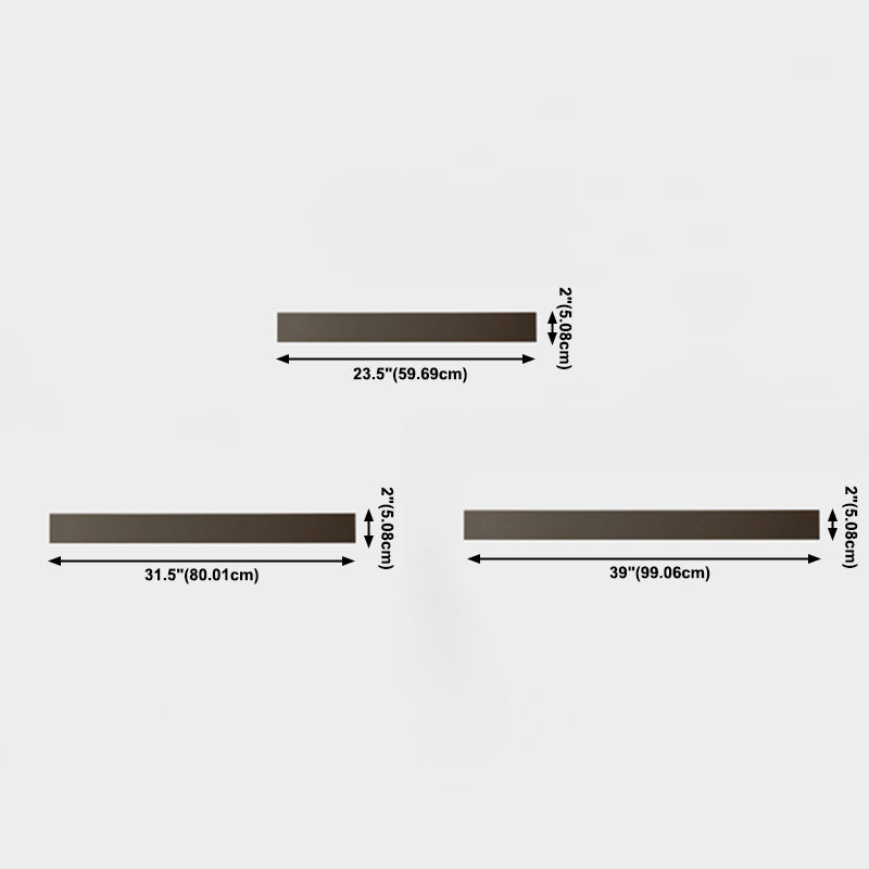 Muro di tonalità lineare Luce moderna MODER SEMPLICE 1 Fun a supporto per la parete della testa in nero