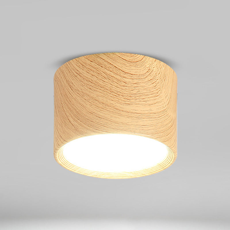 Acrylic Cylindrical LED Ceiling Light in Modern Concise Style Aluminium Flush Mount for Cloakroom
