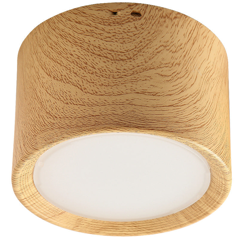 Acrylic Cylindrical LED Ceiling Light in Modern Concise Style Aluminium Flush Mount for Cloakroom