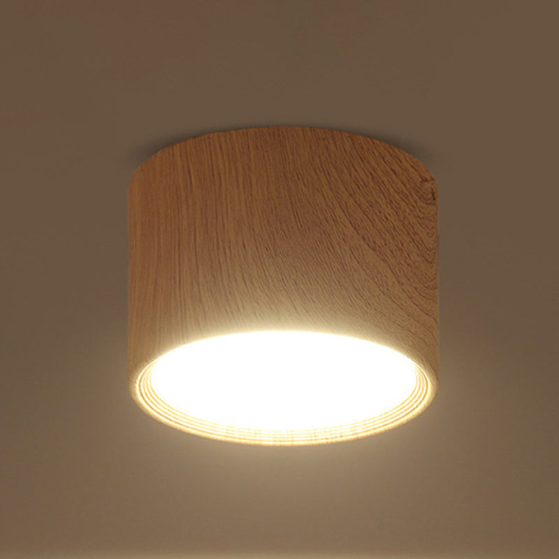 Acrylic Cylindrical LED Ceiling Light in Modern Concise Style Aluminium Flush Mount for Cloakroom