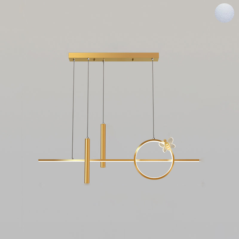 Lampadari a LED moderni Luci a sospensione a sospensione geometriche lampadario in metallo