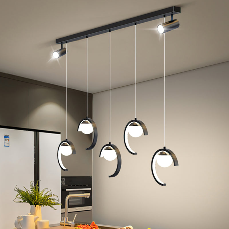 Modern Kitchen Island Lighting Geometric island chandelier lights Metal Chandelier