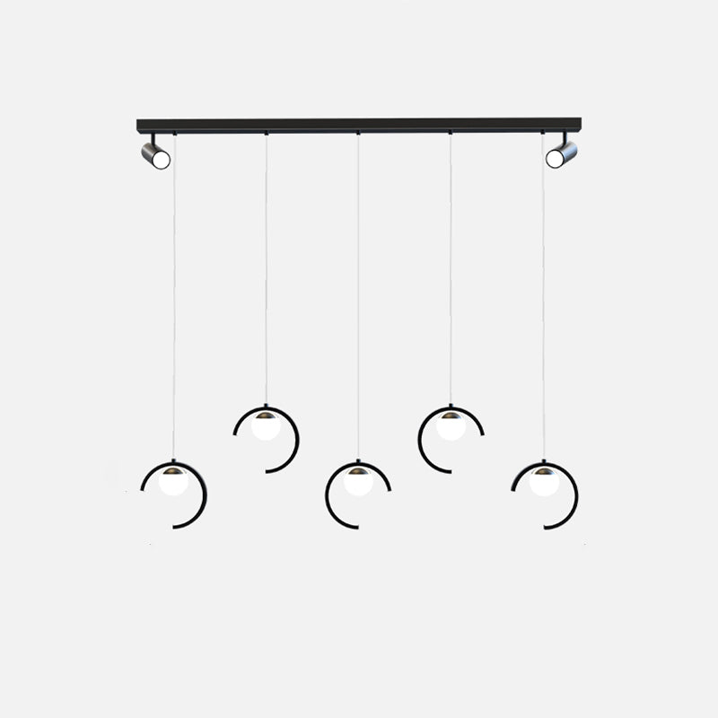 Modern Kitchen Island Lighting Geometric island chandelier lights Metal Chandelier