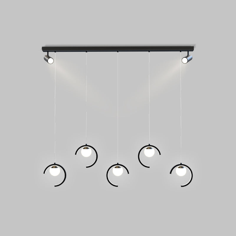 Modern Kitchen Island Lighting Geometric island chandelier lights Metal Chandelier