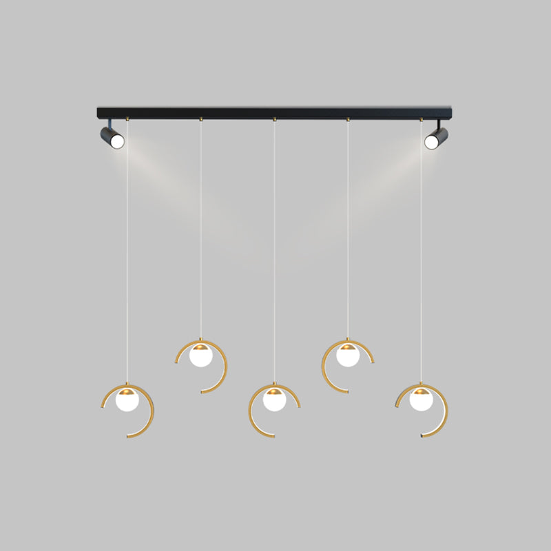 Modern Kitchen Island Lighting Geometric island chandelier lights Metal Chandelier