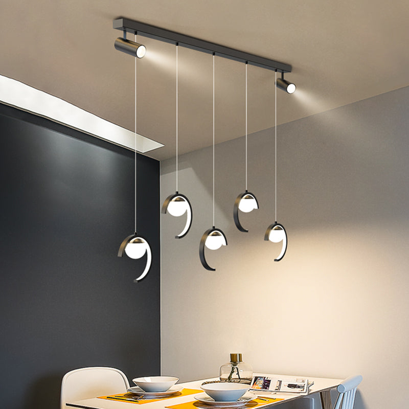 Modern Kitchen Island Lighting Geometric island chandelier lights Metal Chandelier