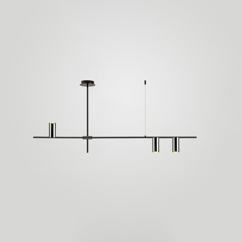 Luci di illuminazione dell'isola tubo contemporanea Mutil Lights Fishting lampadario