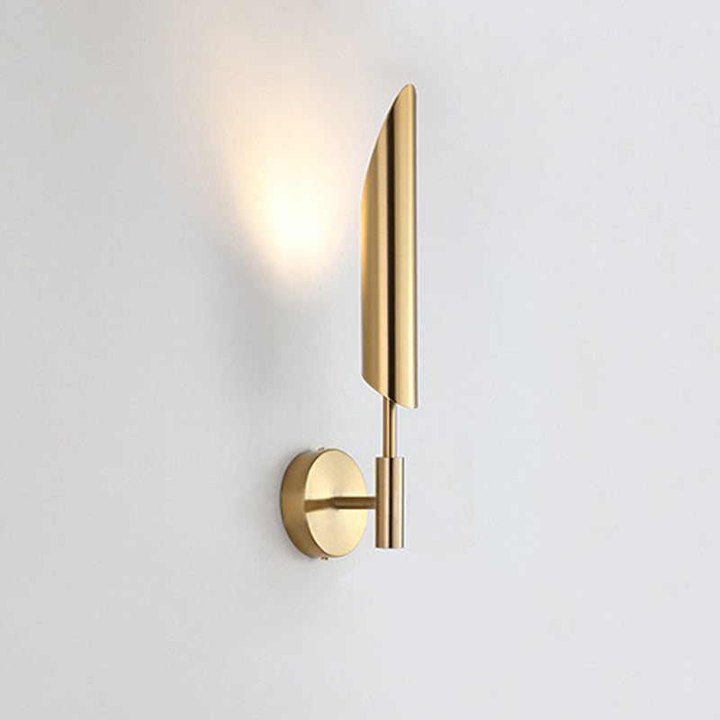 Lampada da parete geometrica di ferro elettroplate moderno a parete di lusso per spazi interni