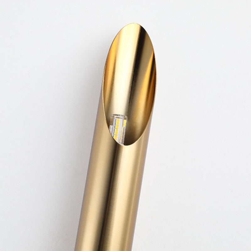 Lampada da parete geometrica di ferro elettroplate moderno a parete di lusso per spazi interni