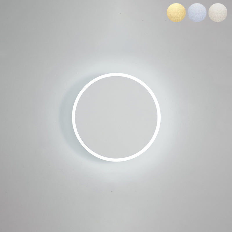 1-licht ronde schaduw Wand SCONCE Moderne eenvoudige stijl Wandverlichting in het wit