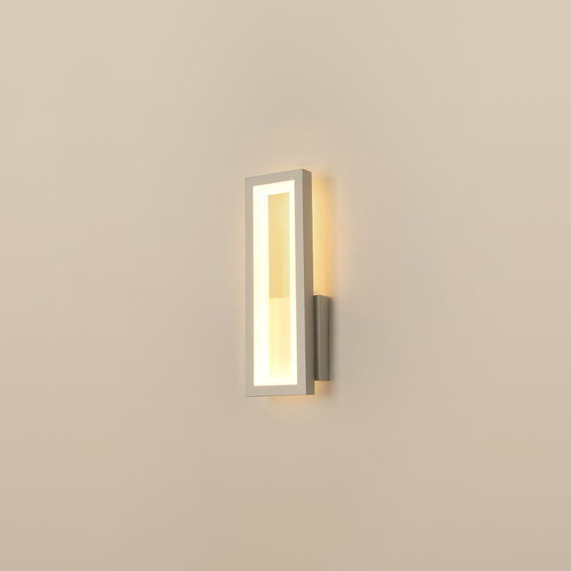 Éclairage de mur en métal simple à la nuance carrée 1-LIGHT
