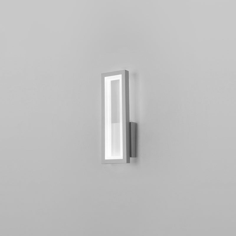 Éclairage de mur en métal simple à la nuance carrée 1-LIGHT