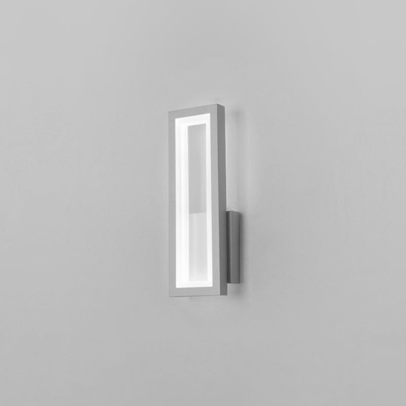 Éclairage de mur en métal simple à la nuance carrée 1-LIGHT