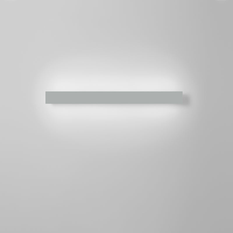 Modern Simple Simple Stile Linear Wall Sconce Metal 1 Sconces Light in White Finish