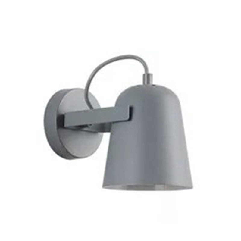 Illuminazione con applione da parete a campana contemporanea metallo 1 lampada montata a parete per la testa