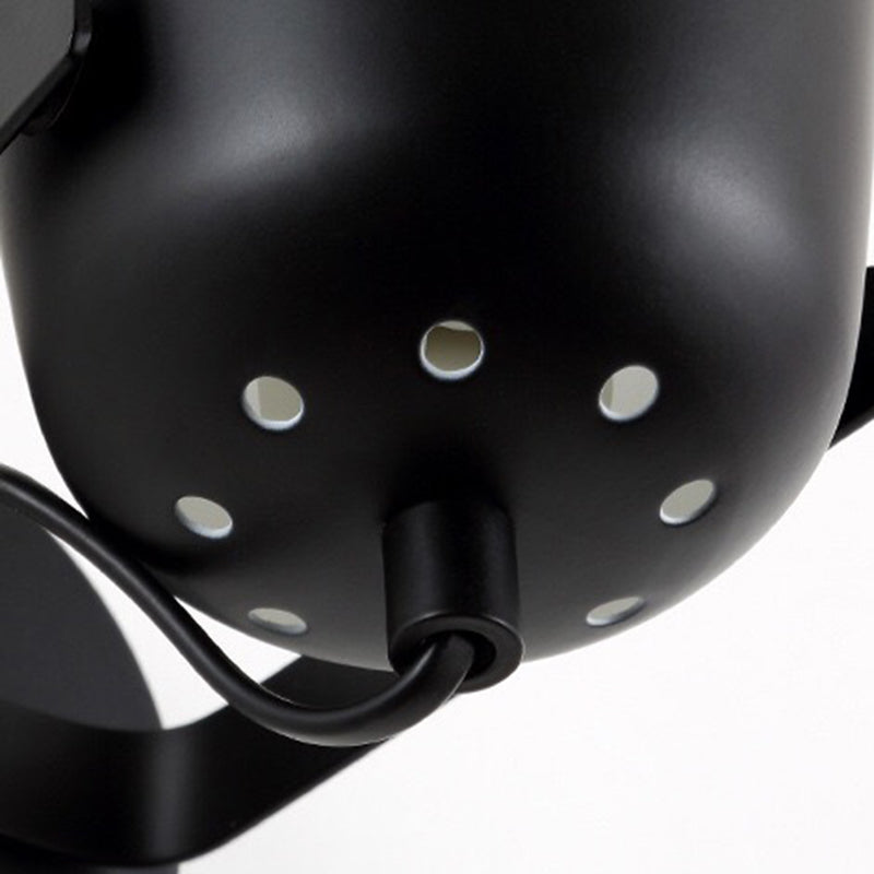 Illuminazione con applione da parete a campana contemporanea metallo 1 lampada montata a parete per la testa