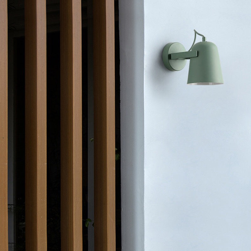 Illuminazione con applione da parete a campana contemporanea metallo 1 lampada montata a parete per la testa