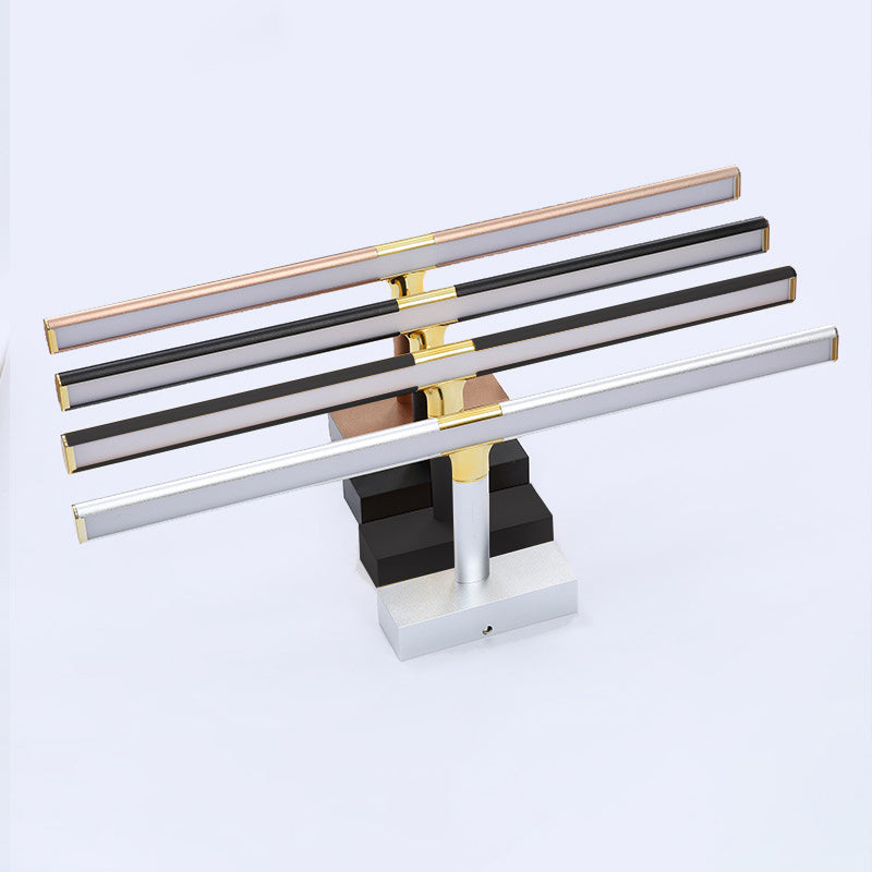 Linear Aluminium Vanity Wall Light Fixtures Modern Style 1-Light Wall Light Sconce