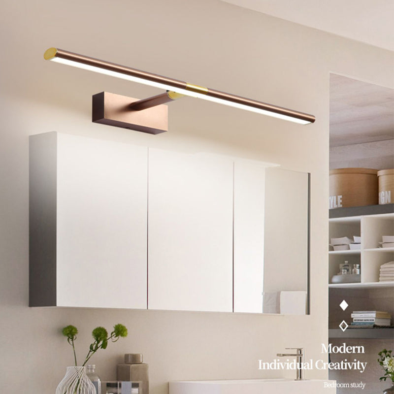 Linear Aluminium Vanity Wall Light Fixtures Modern Style 1-Light Wall Light Sconce