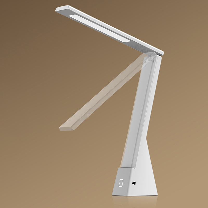 USB Table Lamp with Touch Control, Task Plastic Folding Table Light for Bedroom