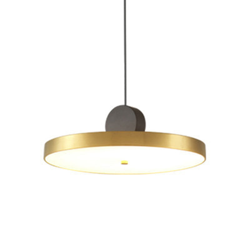 Contemporary Geometric Shaped Drop Pendant Metal 1 Light Suspension Light