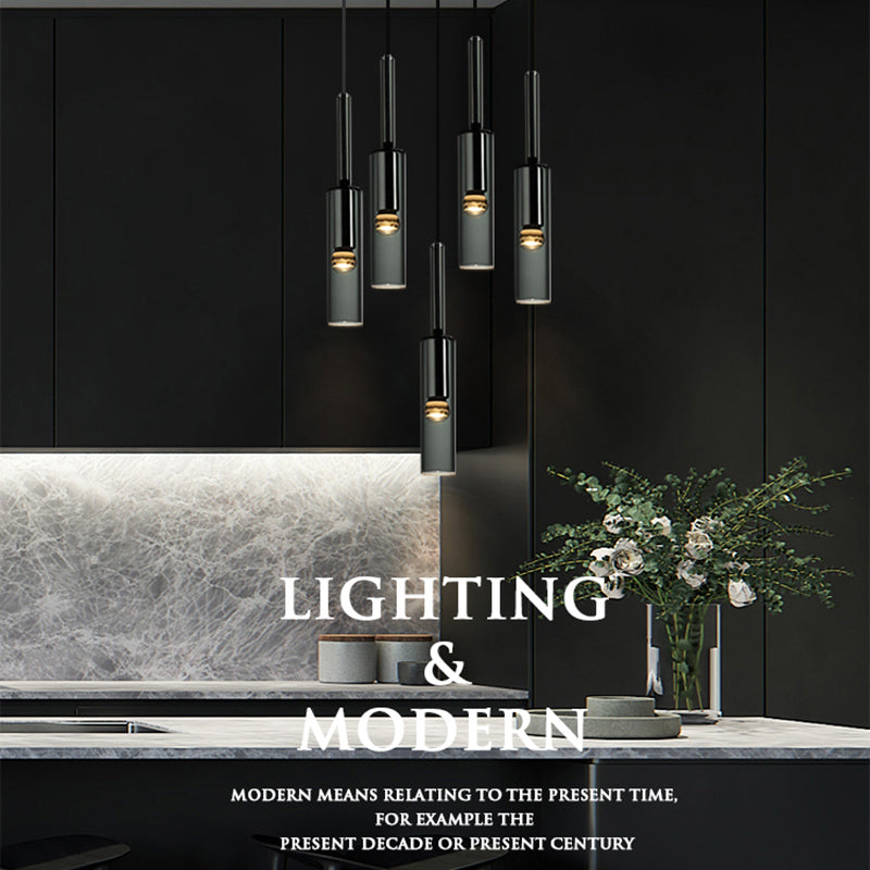 Cylindrical Pendant Lighting Fixtures Contemporary Kitchen Pendant Lights