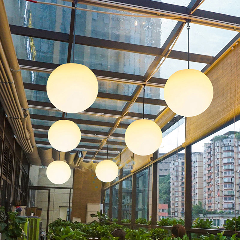 1-Licht-minimalistischer Stil hängender Licht, Acryl-Globus-Anhängerleuchte