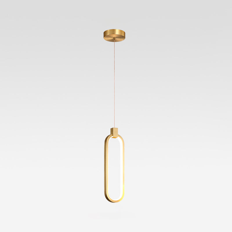 Modern Simplicity LED Pendant Light Aluminium Linear Hanging Lamp with Silicone Shade