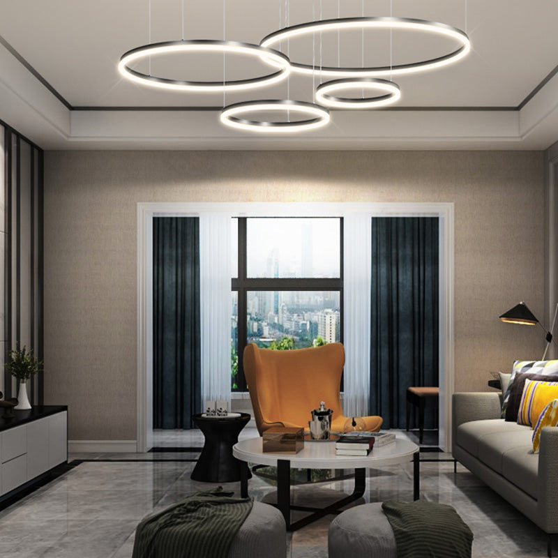 Zeitgenössische mehrschichtige verstellbare Anhängerbeleuchtung für den Lebensraum im Wohnzimmer