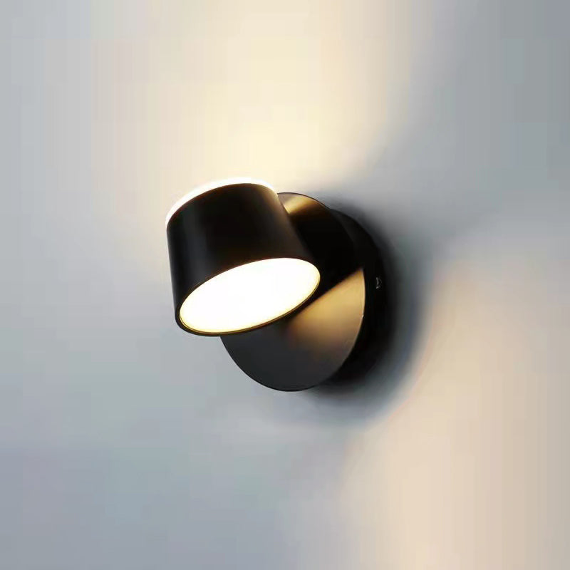 Modern Montaggio Montano Light con ombra acrilica Luce calda Luce in nero in nero/bianco