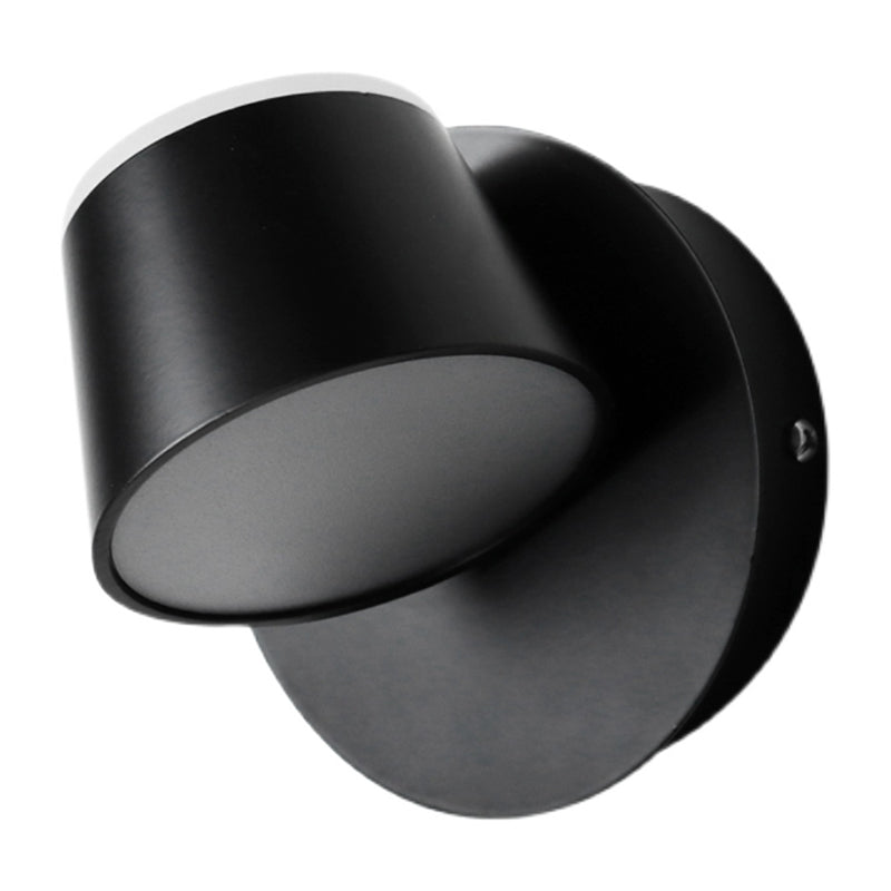 Modern Montaggio Montano Light con ombra acrilica Luce calda Luce in nero in nero/bianco