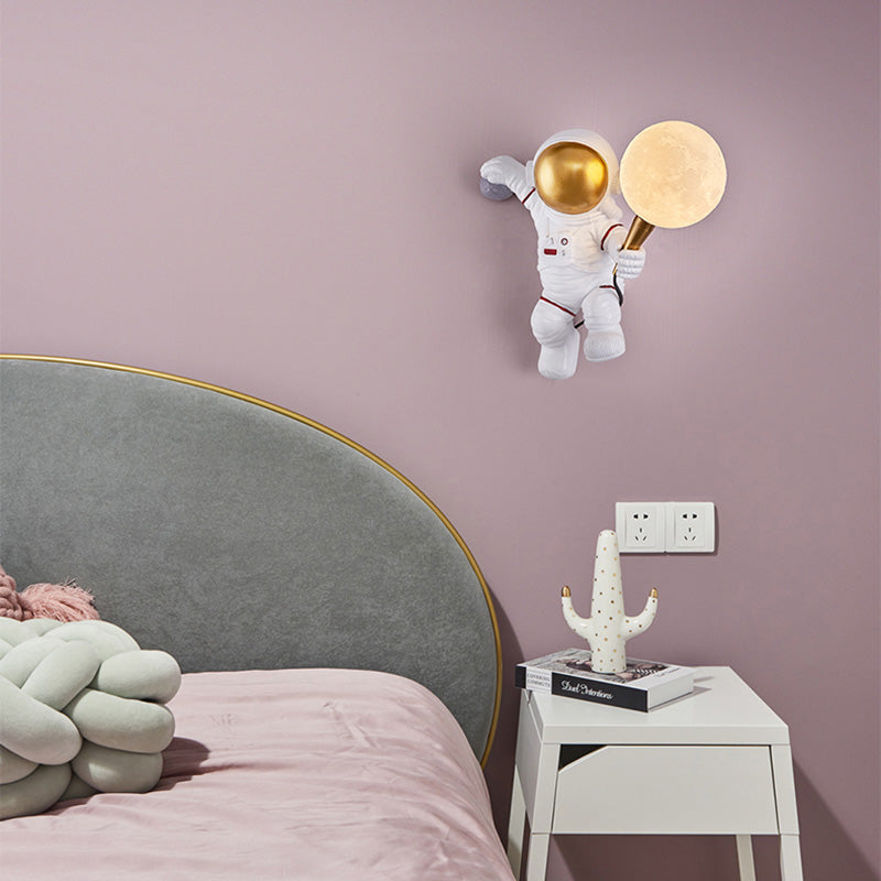 Contemporary Simplicity Wall Sconce Lights Astronaut Shape Light for Bedroom